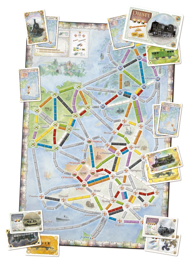 Ticket To Ride Expansion Add-On Pack United Kingdom and Pennsylvania by Days Of